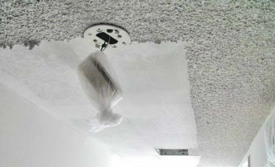 Popcorn ceiling removal